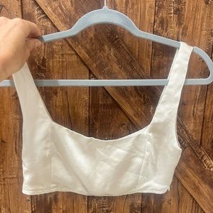 Princess Polly satin crop